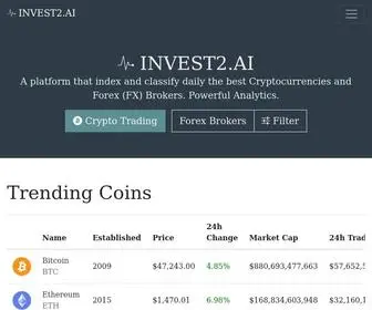 Invest2.ai(Cryptocurrencies and Forex Brokers Analytics) Screenshot