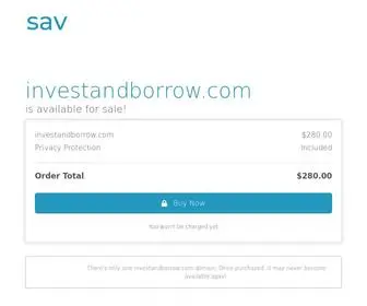 Investandborrow.com(The premium domain name) Screenshot