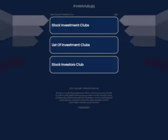 Investclub.gq(investclub) Screenshot