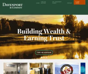 Investdavenport.com(Davenport & Company) Screenshot