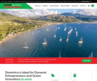 Investdominica.com(Invest Dominica Authority) Screenshot