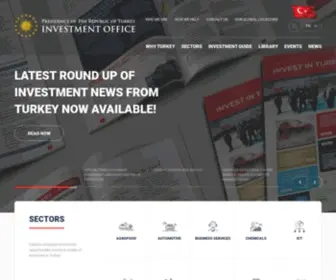Invest.gov.tr(Republic of Türkiye Investment Office) Screenshot