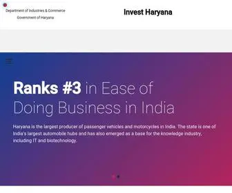 Investharyana.in(Invest Haryana) Screenshot