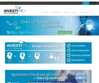 Investi-RE.it(Il crowdfunding delle startup d'impresa) Screenshot