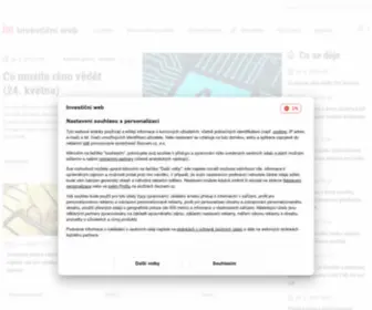 Investicniweb.cz(Zpravodajský portál pro investory) Screenshot