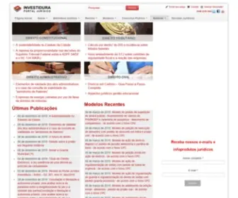 Investidura.com.br(Portal Jurídico Investidura) Screenshot