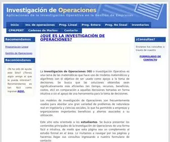 Investigaciondeoperaciones.net(Investigacion de Operaciones) Screenshot