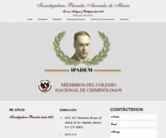 Investigacionesprivadas.mx(Investigadores Privados y Asociados de México) Screenshot