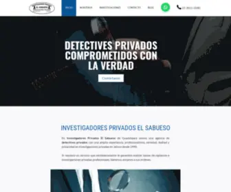 Investigadoresprivadoselsabueso.mx(Investigadores privados en Guadalajara INVESTIGADORES PRIVADOS EL SABUESO) Screenshot