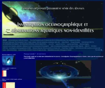 Investigationsoanisetoceanographiee.com(INVESTIGATION OCEANOGRAPHIQUE ET OANIS) Screenshot
