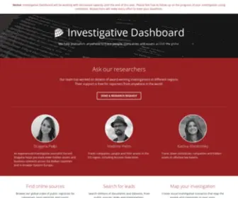 Investigativedashboard.org(Investigative Dashboard (ID)) Screenshot