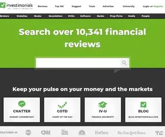 Investimonials.com(Broker Reviews) Screenshot