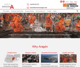 Investinaragon.com(Invest in Spain Aragón) Screenshot