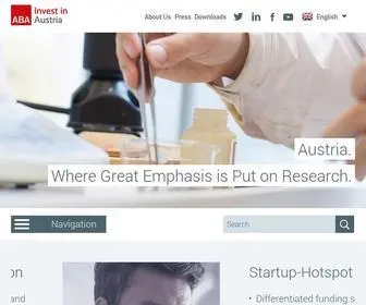 Investinaustria.at(Austrian Business Agency) Screenshot