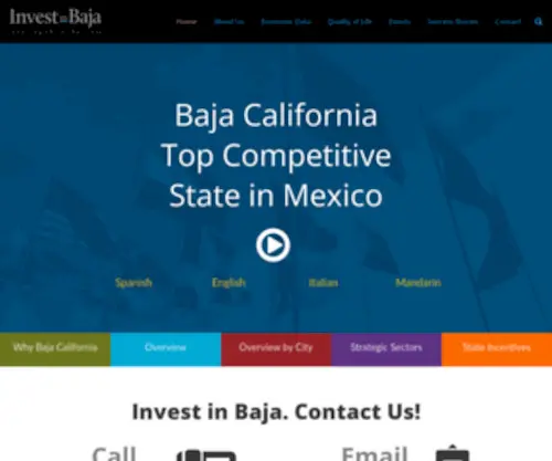 Investinbaja.gob.mx(Baja California) Screenshot