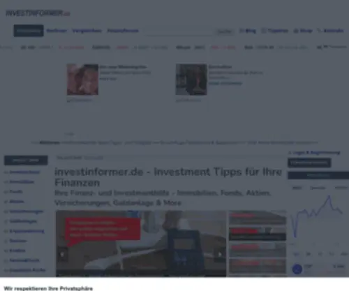 Investinformer.de(Versicherungen & Geldanlage im Vergleich) Screenshot