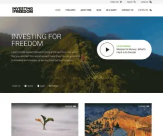 Investingforfreedom.co(Achieve True Freedom with Mike Ayala) Screenshot