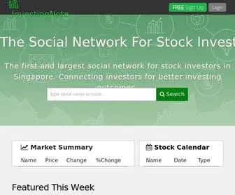 Investingnote.com(Discover Investing/Trading Ideas) Screenshot