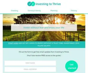 Investingtothrive.com(Investing to Thrive®) Screenshot