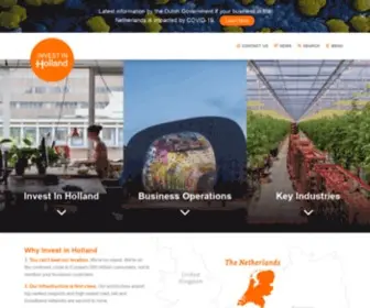 Investinholland.com(The Netherlands Foreign Investment Agency (NFIA)) Screenshot