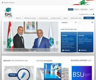 Investinlebanon.gov.lb(Investment Development Authority of Lebanon) Screenshot