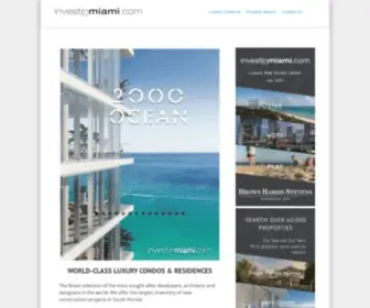 Investinmiami.com(Real Estate) Screenshot