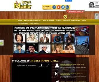 Investinmusic.biz(Music investors) Screenshot