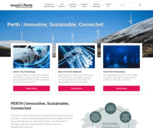 Investinperth.co.uk(Business and investment opportunities in Perth) Screenshot