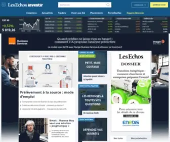 Investir.fr(Retrouvez les infos et conseils boursiers sur Investir) Screenshot