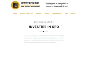 Investire-IN-Oro.com(Investire in oro) Screenshot