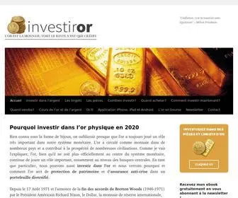 Investiror.net(Investir dans l'or enL'investissement le plus S) Screenshot