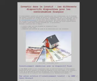 Investissement-Locatif.cc(L'investissement locatif pour défiscaliser) Screenshot