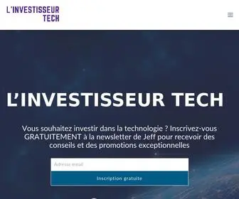 Investisseur-Tech.com(Choisissez les technologies du futur) Screenshot