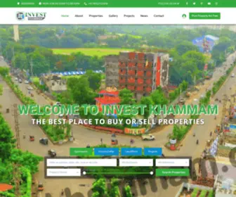 Investkhammam.com(Leading Real Estate Agency in Khammam) Screenshot