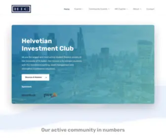 Investment-Club.ch(Helvetian Investment Club at the University of St.Gallen) Screenshot