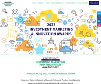 Investmentmarketingawards.co.uk(Investment Marketing & Innovation Awards 2022) Screenshot