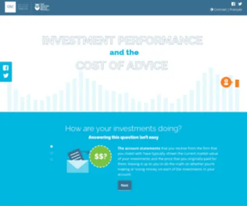 Investmentreporting.ca(Investment Performance and the Cost of Advice) Screenshot