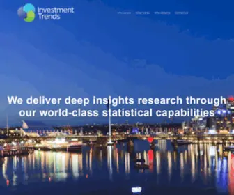 Investmenttrends.com.au(Actionable insights for the finance sector) Screenshot