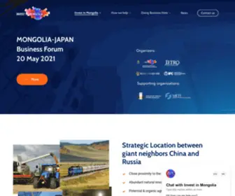 Investmongolia.gov.mn(Invest in Mongolia) Screenshot