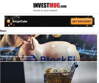 Investmug.com(Cryptocurrency word means encrypted information) Screenshot