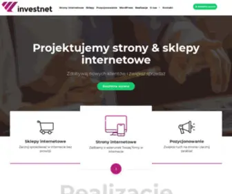 Investnet.pl(Projektowanie stron i sklepów internetowych) Screenshot