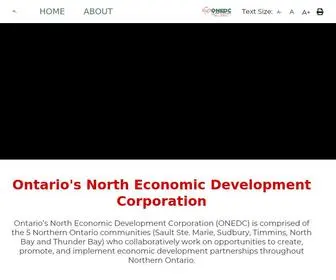 Investnorthernontario.com(Ontario’s North Economic Development Corporation (ONEDC)) Screenshot