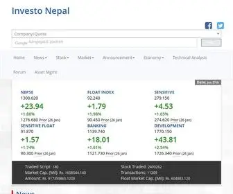 Investonepal.com(Investo Nepal) Screenshot