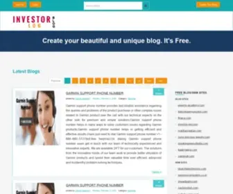 Investor-Log.com(Best Free Article Submission Site) Screenshot