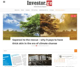 Investor.ge(Analytical Business Magazine) Screenshot