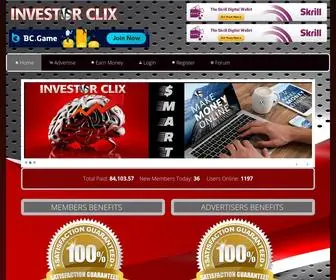 Investorclix.com(Investorclix) Screenshot