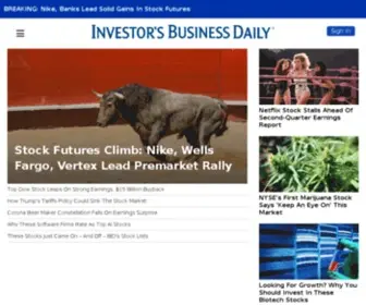 Investorsbusinessdaily.com(Stock Investment Research & Education) Screenshot
