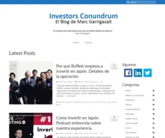 Investorsconundrum.com(El Blog para el Inversor con Ideas Propias) Screenshot