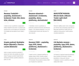 Investplus.cz(Dosáhněte zajímavého zhodnocení svých prostředků) Screenshot