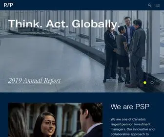 Investpsp.com(PSP Investments) Screenshot